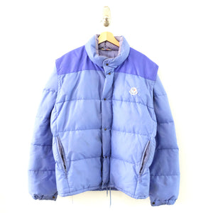 Vintage 80s Moncler Grenoble Puffer Down Jacket/Gilet Made In France *FLAWS - XL
