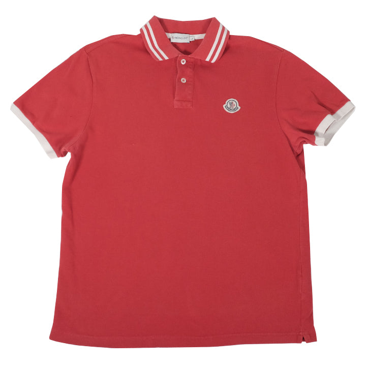 Vintage Moncler  Logo Patch Polo Shirt - M
