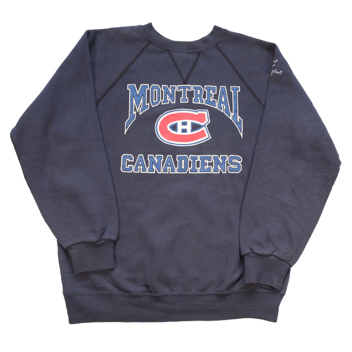 Vintage Champion Montreal Canadiens Spell Out Crewneck - L