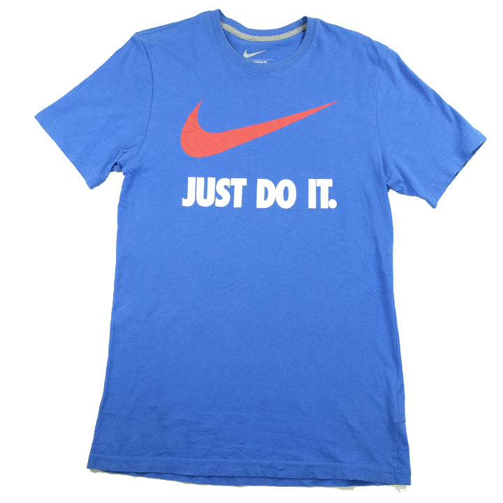 nike just do it shirt blue