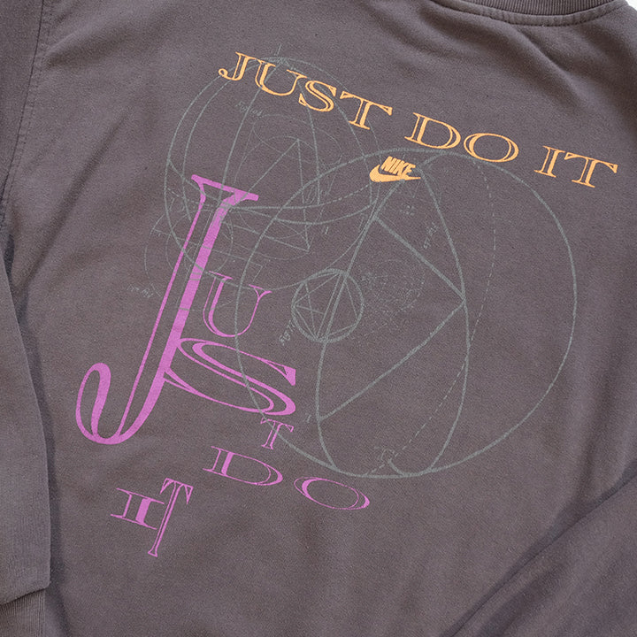 Vintage RARE Nike Just Do It Grey Tag Crewneck - L