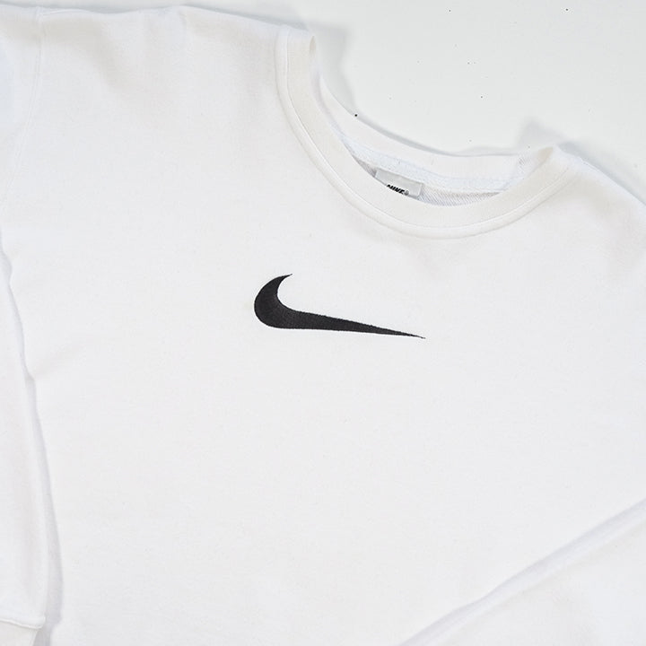 Vintage Nike Embroidered Big Swoosh Crewneck - M