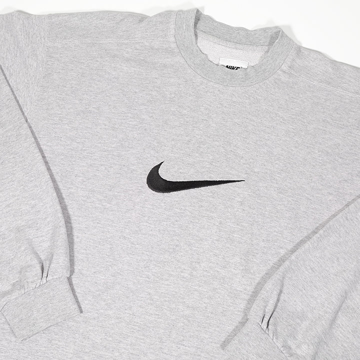 Vintage Nike Embroidered Swoosh Crewneck - L