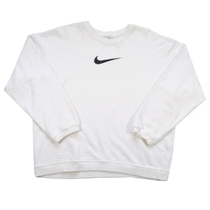 Vintage Nike Embroidered Big Swoosh Crewneck - M