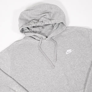 Vintage Nike Embroidered Logo Hooded Sweatshirt - L
