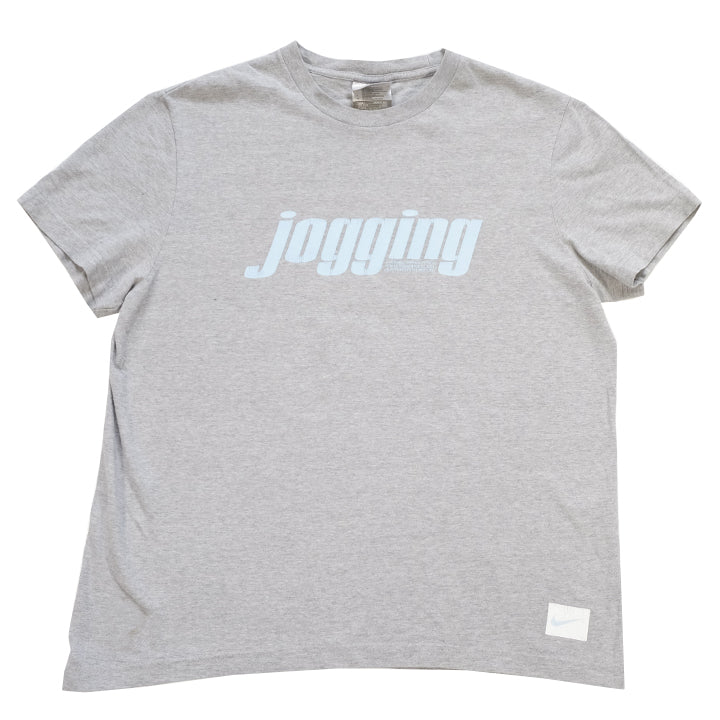 Vintage Nike Jogging Spell Out T-Shirt - S/M