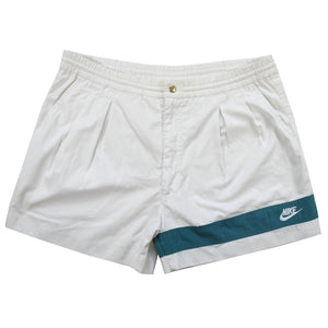 Vintage Rare Nike Grey Tag Stripe Tennis Shorts - XL