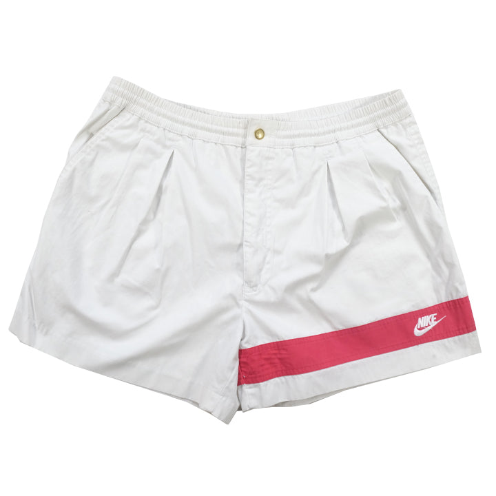 Vintage Rare Nike Grey Tag Stripe Tennis Shorts - L