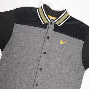 Vintage Nike Embroidered Swoosh Snap Over Shirt - M