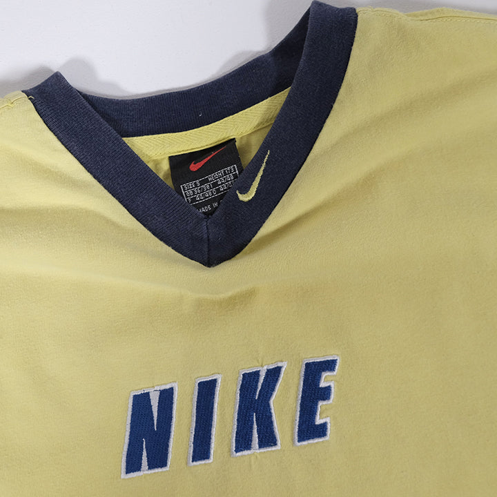 Vintage Rare Nike Embroidered Spell Out T-Shirt - S