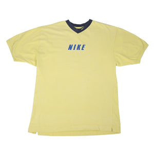 Vintage Rare Nike Embroidered Spell Out T-Shirt - S