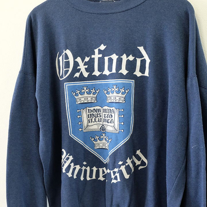 Vintage Oxford University Spell Out Crewneck - L