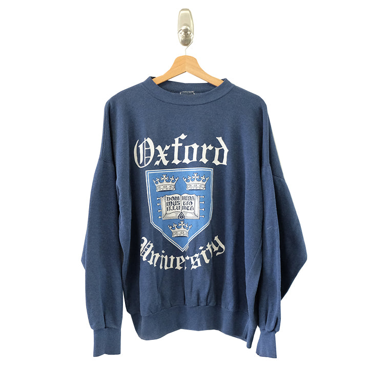 Vintage Oxford University Spell Out Crewneck - L