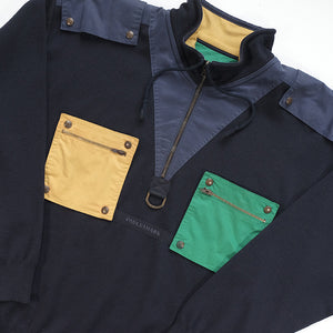 Vintage Paul & Shark Quarter Zip Pockets Sweater - L