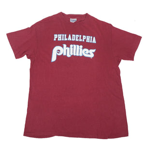Vintage Philadelphia Phillies Spell Out Single Stitch Made In USA T-Shirt - L