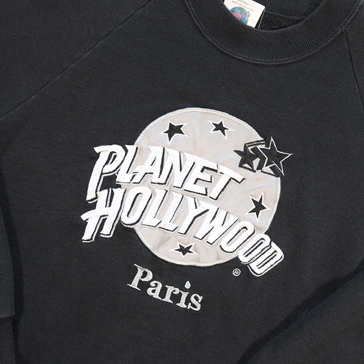 Vintage Planet Hollywood Embroidered Logo Crewneck - XS
