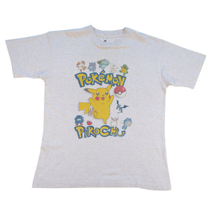 Vintage RARE Pokemon Pikachu Single Stitch T-Shirt - L