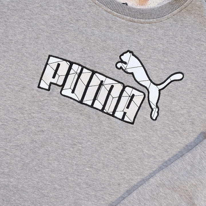 Vintage Puma Embroidered Big Logo Crewneck - M