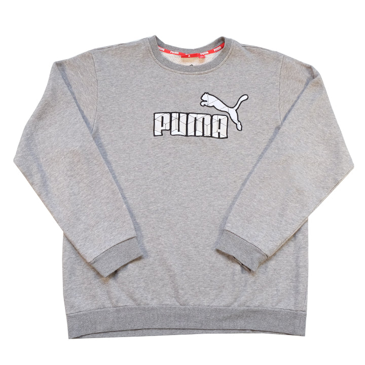 Vintage Puma Embroidered Big Logo Crewneck - M