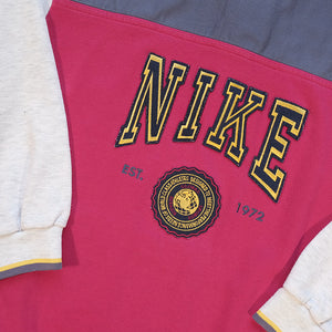 Vintage RARE Nike Grey Tag Spell Out Sweatshirt - L