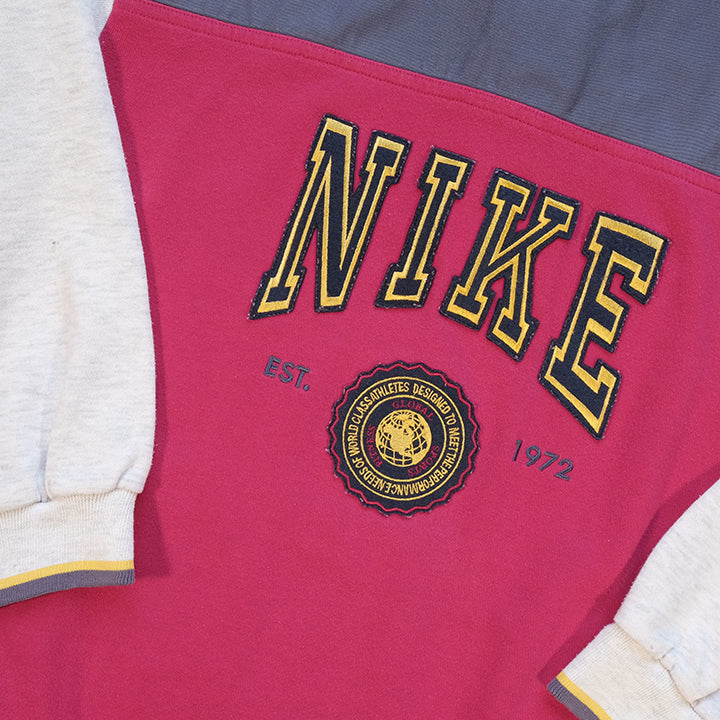 Vintage Rare Nike Grey Tag Spell Out Sweatshirt - L