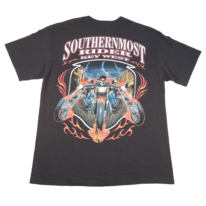 Vintage Southern Most Rider Big Graphic T-Shirt - XL