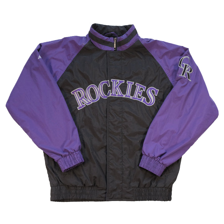 Vintage Colorado Rockies Embroidered Spell Out Jacket - L