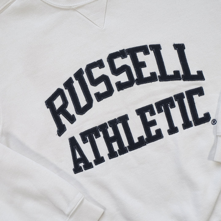 Vintage Russell Athletic Embroidered Spell Out Crewneck - M