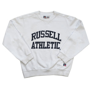 Vintage Russell Athletic Embroidered Spell Out Crewneck - M