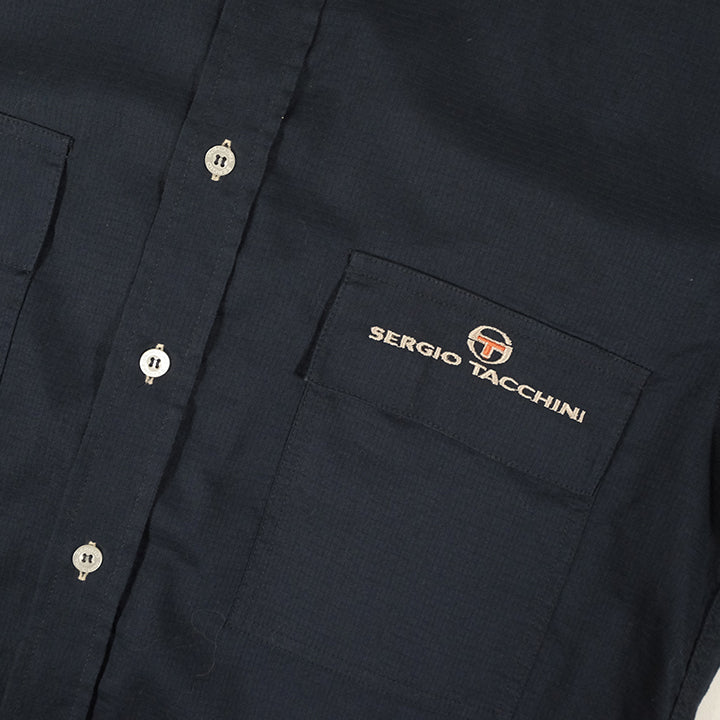 Vintage Sergio Tacchini Short Sleeve Button Up Shirt - L