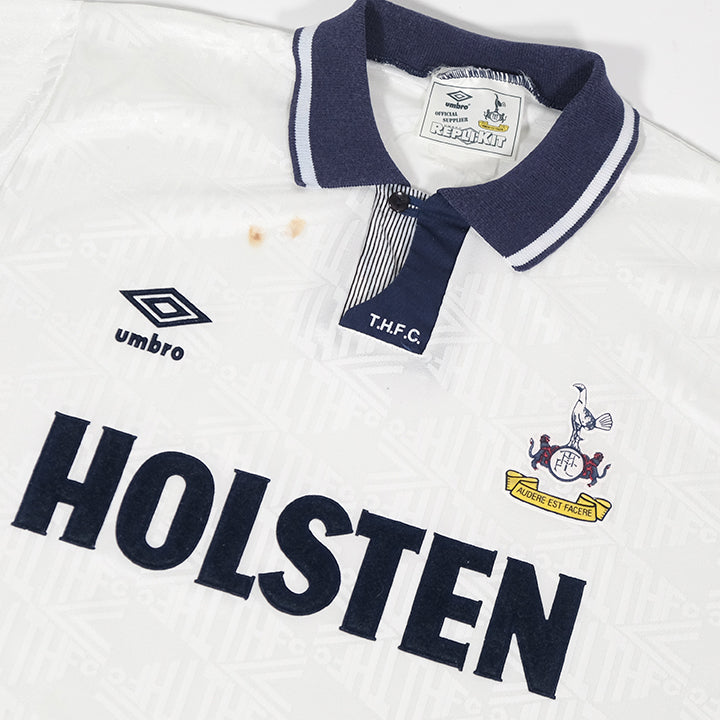 Vintage 1991 Umbro Tottenham Hotspur Home Jersey - L