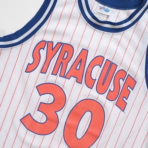 Vintage 80s Syracuse College Basketball Jersey Made In USA - XL