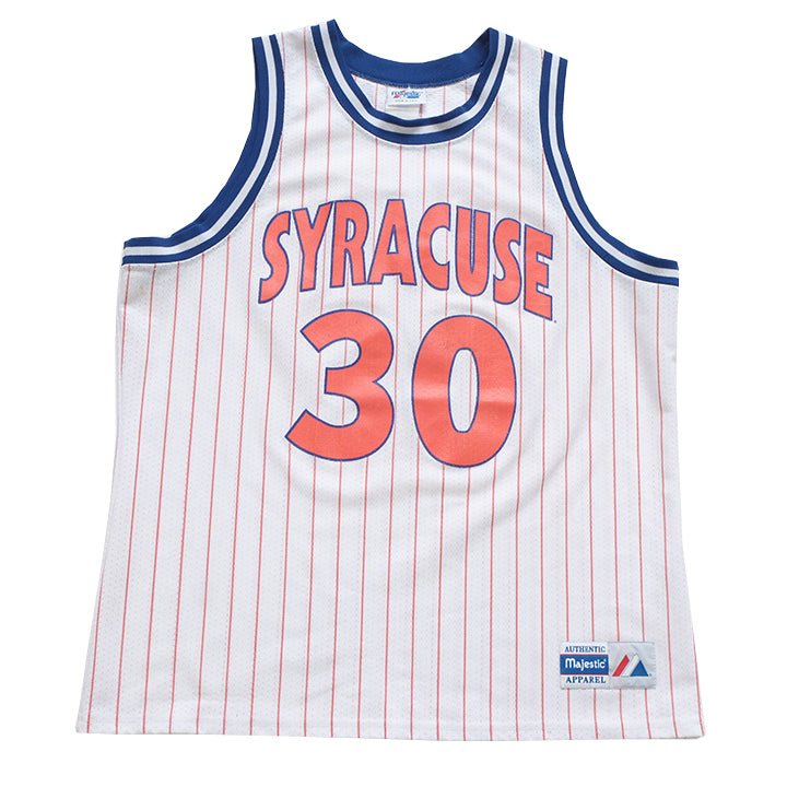 Vintage 80s Syracuse College Basketball Jersey Made In USA - XL