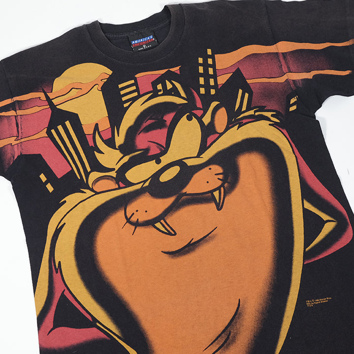 Vintage 1996 Taz All Over Print Single Stitch T-Shirt - L