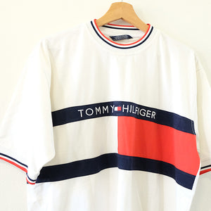 Vintage Tommy Hilfiger Spell Out T-Shirt - XL