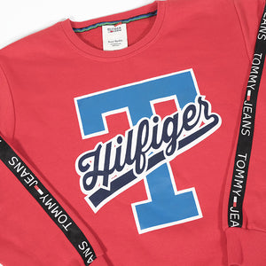 Vintage Tommy Hilfiger Spell Out Crewneck - M