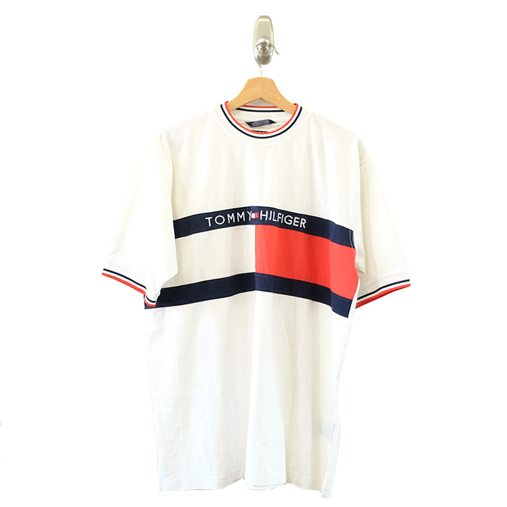 Vintage Tommy Hilfiger Spell Out T-Shirt - XL