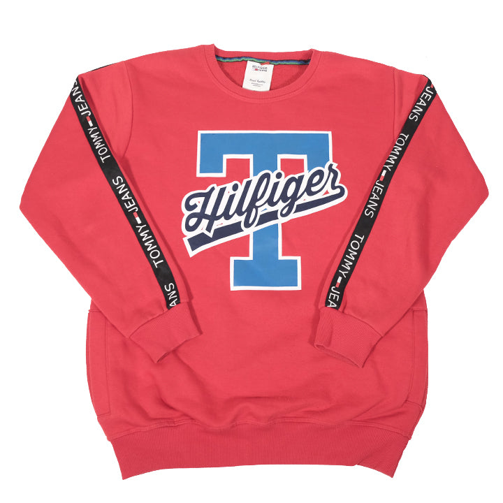 Vintage Tommy Hilfiger Spell Out Crewneck - M