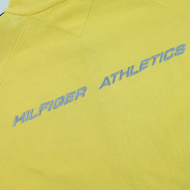 Vintage Tommy Hilfiger Athletics Embroidered Quarter Zip Sweatshirt - XL