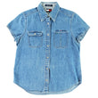 Load image into Gallery viewer, Vintage Tommy Hilfiger WOMENS Denim Short Sleeve Button Up - 8
