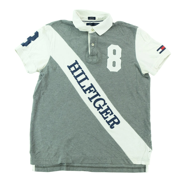 Tommy Hilfiger Spell Out Polo Shirt - M