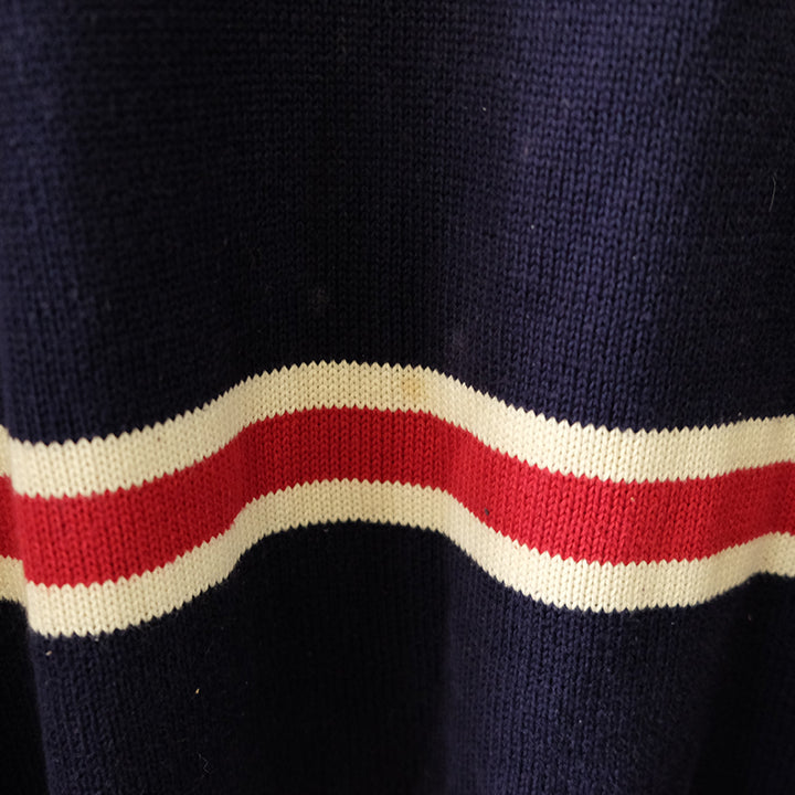 Vintage Tommy Hilfiger Lion Crest Stripe Sweater - L