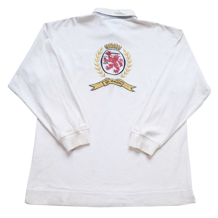 Vintage RARE Tommy Hilfiger Big Embroidered Lion Crest Rugby - XL