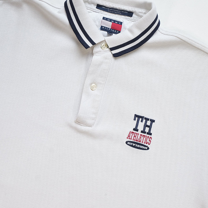 Vintage Tommy Hilfiger Athletics Heavy Weight Polo Shirt - XL