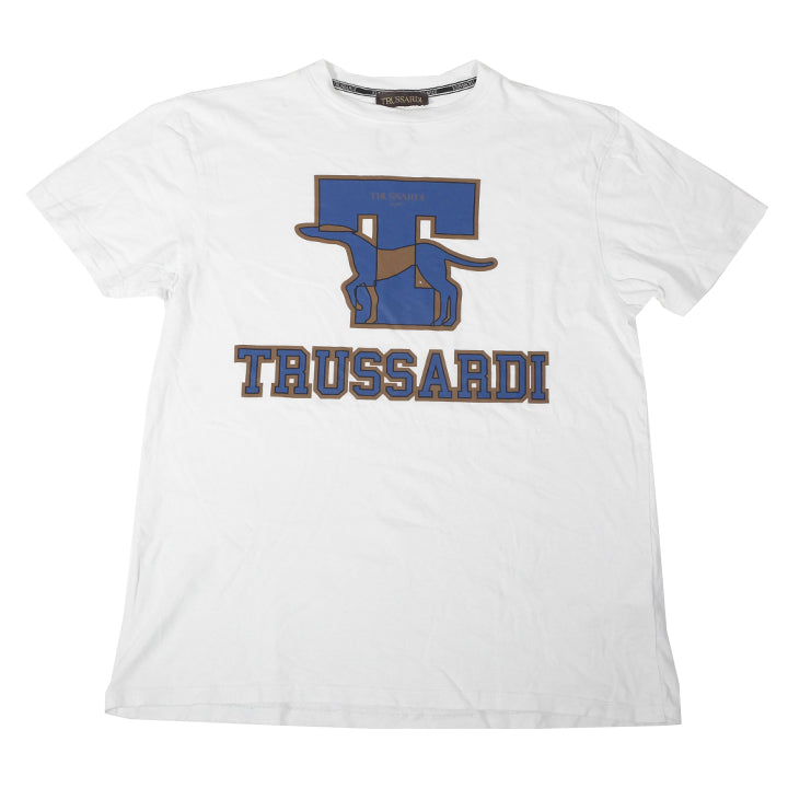 Vintage Trussardi Spell Out T-Shirt - M