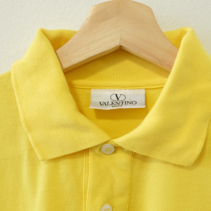 Vintage Valentino Logo Polo Shirt - L