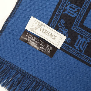 Vintage Versace Wool Scarf Made In Italy