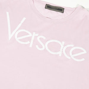 Vintage Versace WOMENS Embroiderted Spell Out T-Shirt  - L