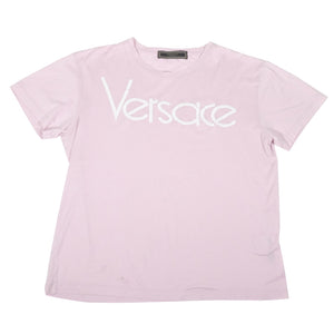 Vintage Versace WOMENS Embroiderted Spell Out T-Shirt  - L