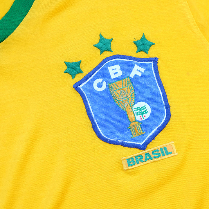 Vintage RARE 1980s Brazil Football Jersey - L